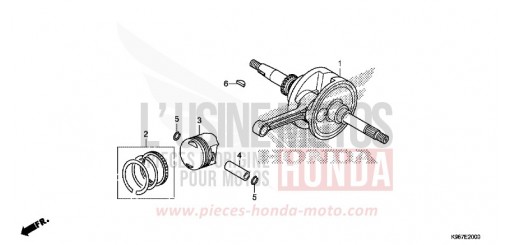 VILEBREQUIN/PISTON WW125AK de 2019